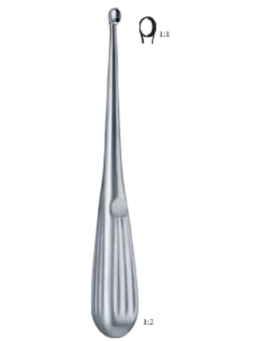 straight 200mm 20cm BONE SURGERY- Bone Curettes