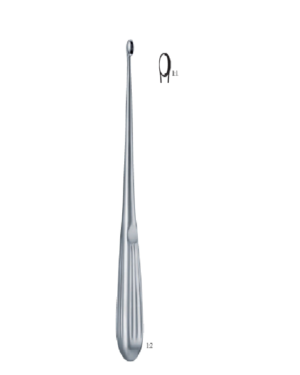 straight 200mm 20cm BONE SURGERY- Bone Curettes