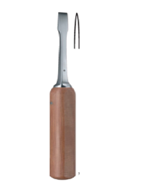 MINI=LEXER x =12 mm,Ferrozell handle 180mm 18cm BONE SURGERY- BONE CHISELS AND GOUGES