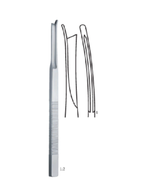 SILVER right 180mm 18cm BONE SURGERY - Chisels, Osteotomes for Rhinoplastic