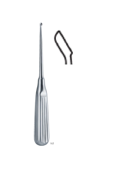 X =4.4 Mm,Oval 250Mm 25Cm Bone Surgery- Bone Curettes