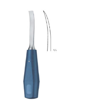 x =10 mm,Chisels, curved 200mm 20cm BONE SURGERY- BONE CHISELS AND GOUGES