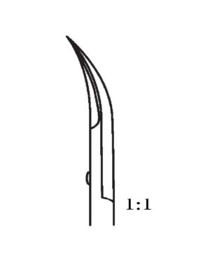 Castroviejo x = 8 mm 150mm 15cm Micro scissors