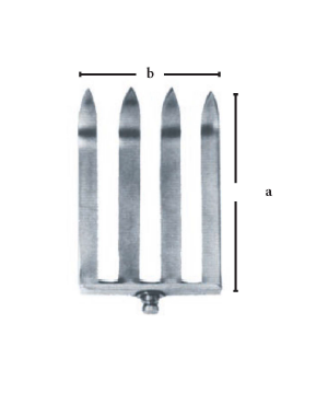 a = 70 mm ? b = 52 mm Laminectomy Retractors