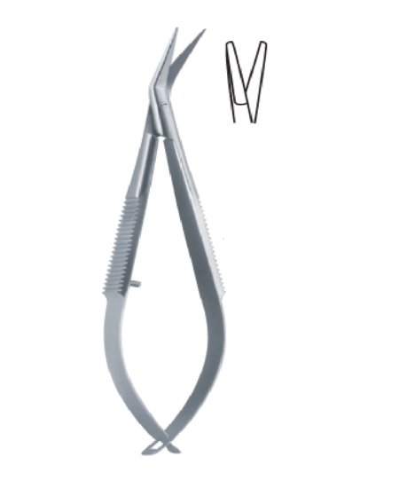 Noyes Angulated, Blunt-Blunt 120Mm 12Cm Micro Scissors