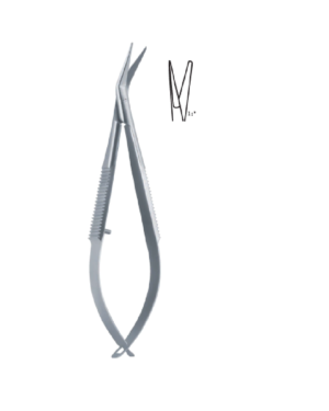 Noyes angulated, blunt-blunt 120mm 12cm Micro scissors