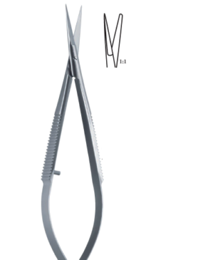 Noyes straight, sharp-blunt 120mm 12cm Micro scissors