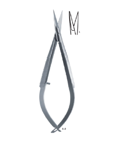 Noyes Straight, Sharp-Sharp 120Mm 12Cm Micro Scissors