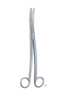 SIEBOLD S-CURVED 240mm 24cm Gynaecological scissors