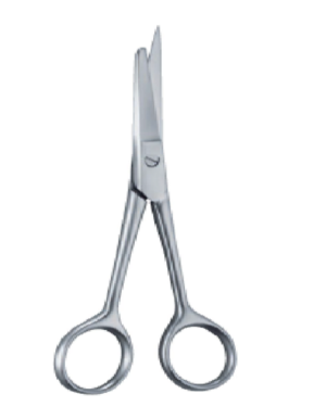 1 Blade with probe 145mm 14.5cm Plastic surgery scissors