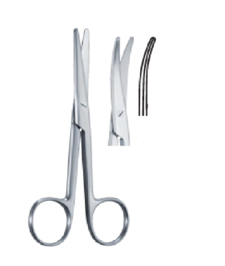 Landolt 125Mm 12.5Cm Enucleation Scissors