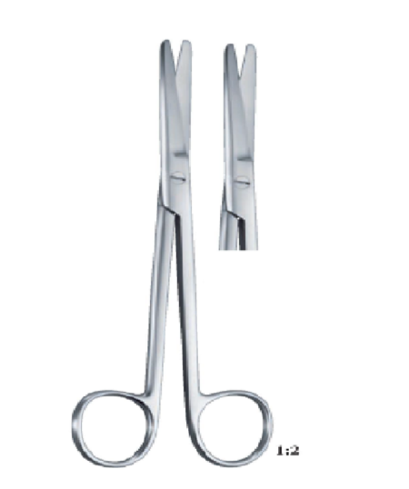 Mixter Straight, Saw Edge 155Mm 15.5Cm Operating Surgical Scissor