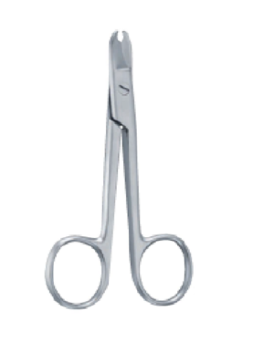 Serrated Blade 120mm 12cm Ligature scissors